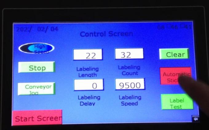 Об'єкт виявлення магічного ока автоматична машина для наклейки подвійних бічних наклейок з вертушкою
