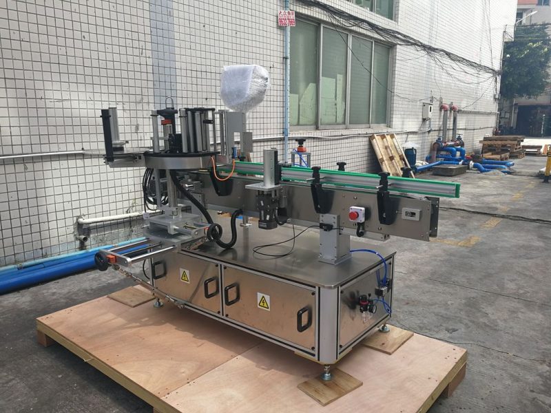 Китай Самоклеюча автоматична кругла пляшка наклейка етикетки машини PLC контролю постачальника